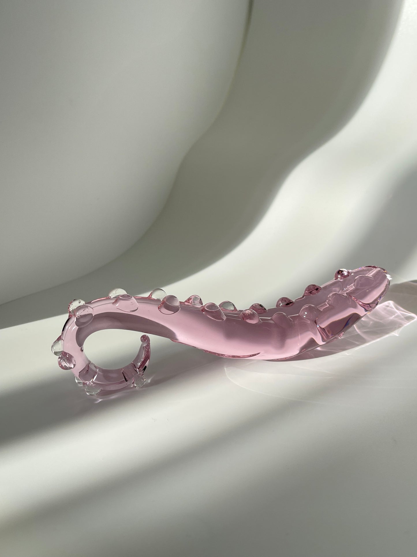 Pink Octopus Crystal Dildo /Tentacle Dildo Glass