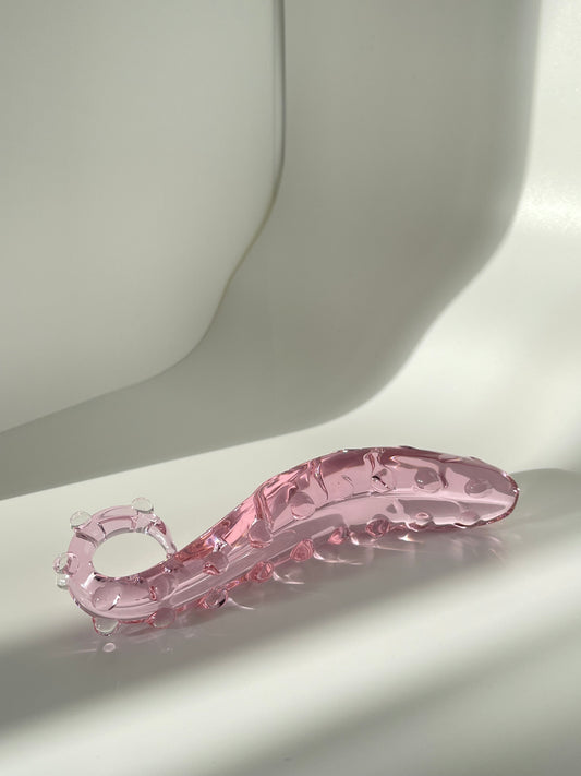 Pink Octopus Crystal Dildo /Tentacle Dildo Glass