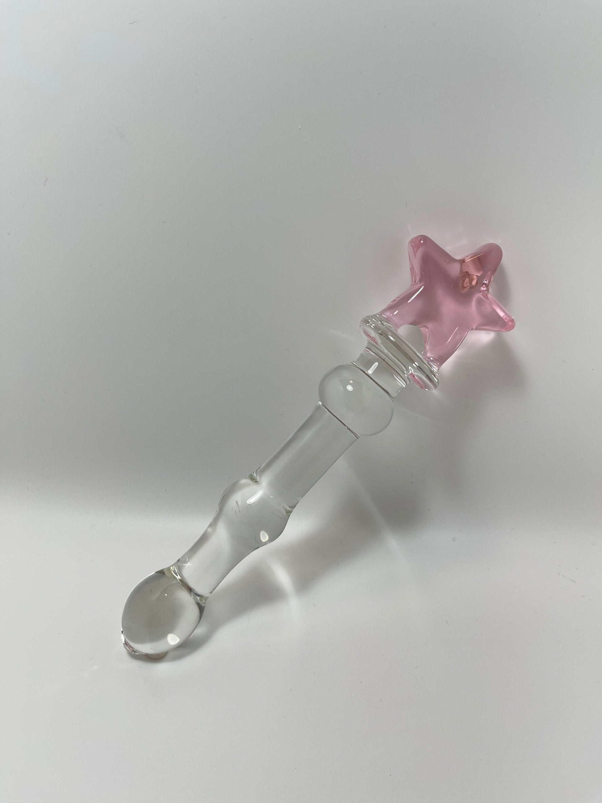 Crystal Glass Massage Wand Glass Dildo/ Pink Crystal Butt Plug for beg –  HoneyWoozz