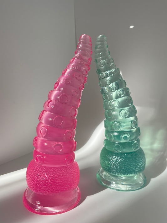 Extra Large Dildo 23 cm With Suction cup/ Mermaid tentacles Dildo/ Fantasy Toy/ Enormous size for Advance user